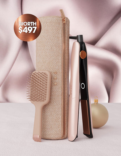 Gold Straightener Gift Set Cashmere Beige