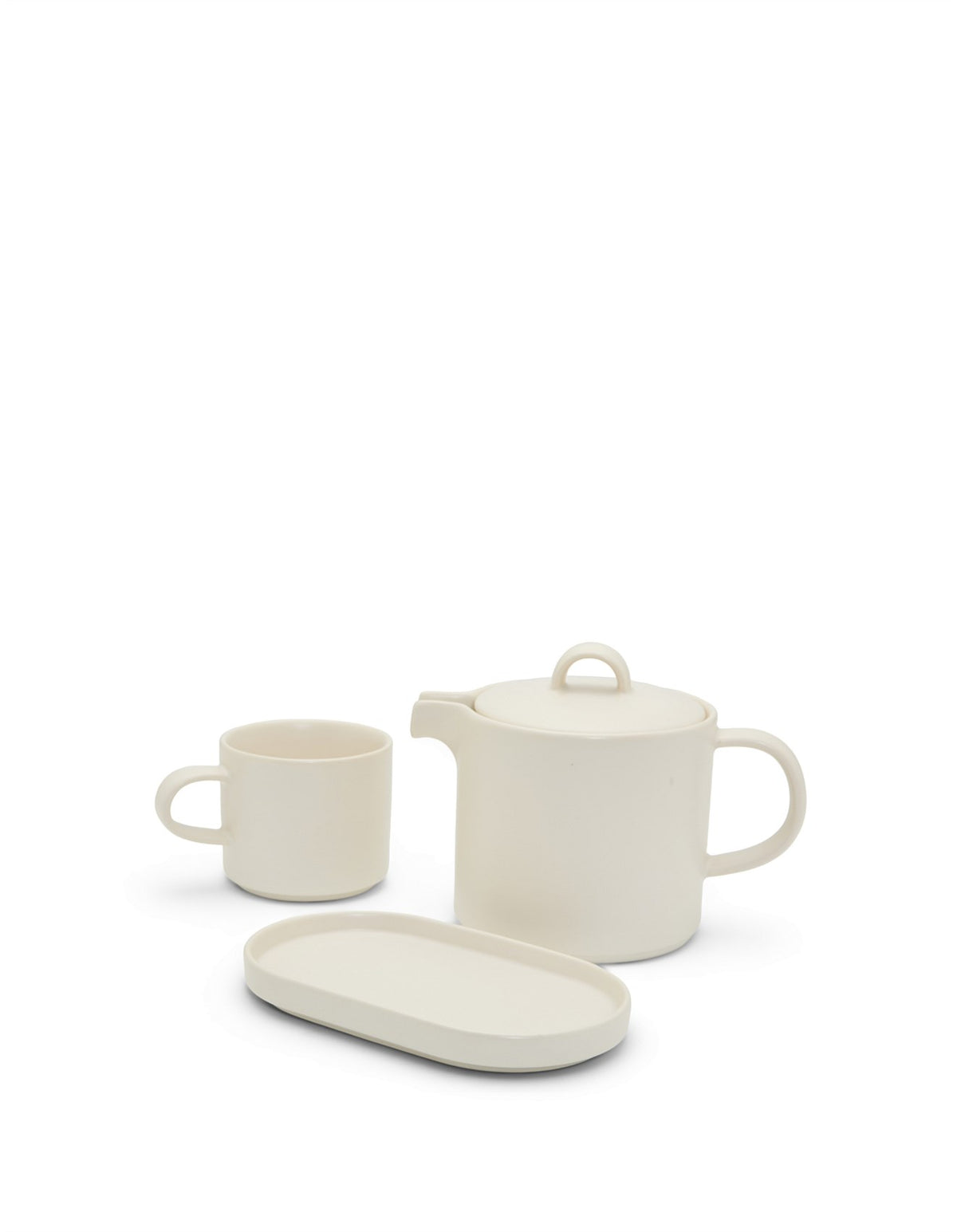 Mayfield Buttermilk Stoneware Tea for One Set