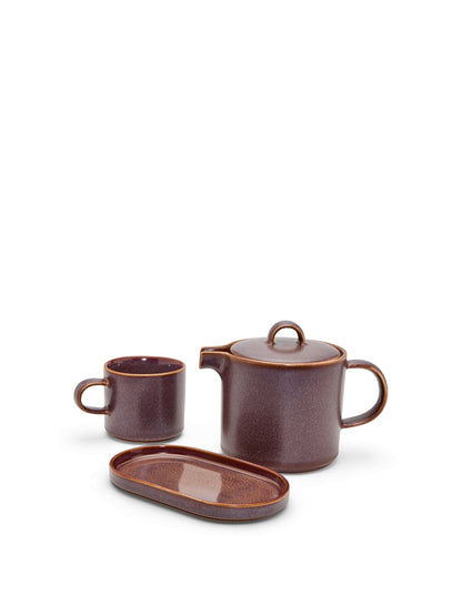 Mayfield Mulberry Stoneware Tea for One Set