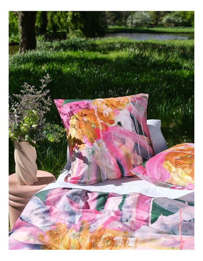 Echinacea Flowers Quilt Cover Set in Pink