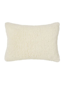 Shetland Faux Fur Cushion 40x60cm in Cream