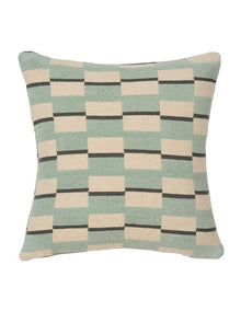 Longley Cotton Cushion 48x48cm in Jade