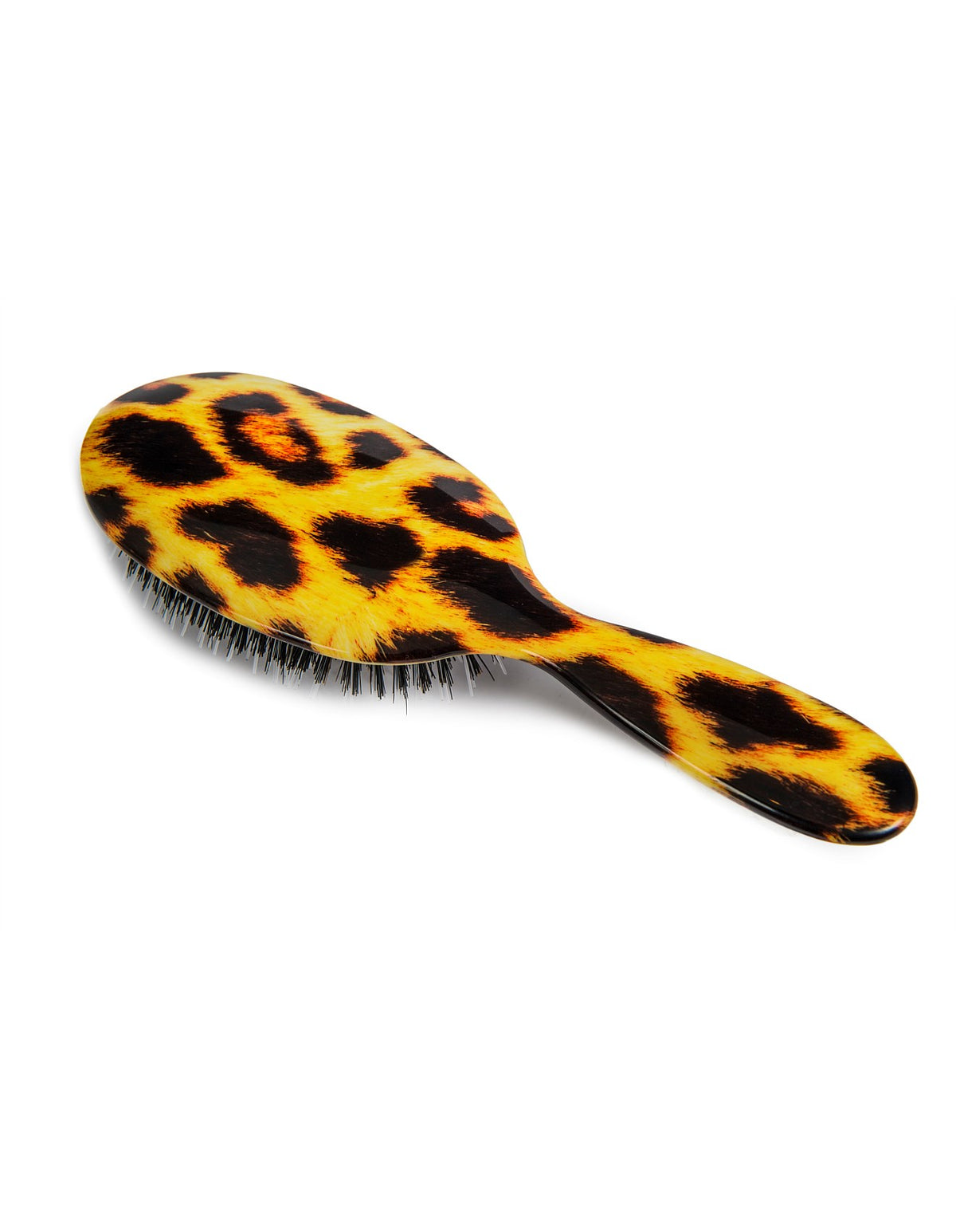 Large Mixed Bristle Brush - Leopard Print