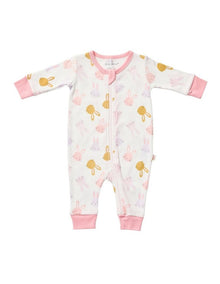 Snuggle Bunny Zipsuit in Pink
