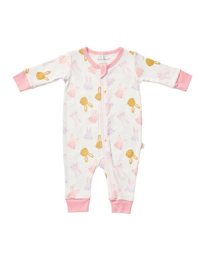 Snuggle Bunny Zipsuit in Pink