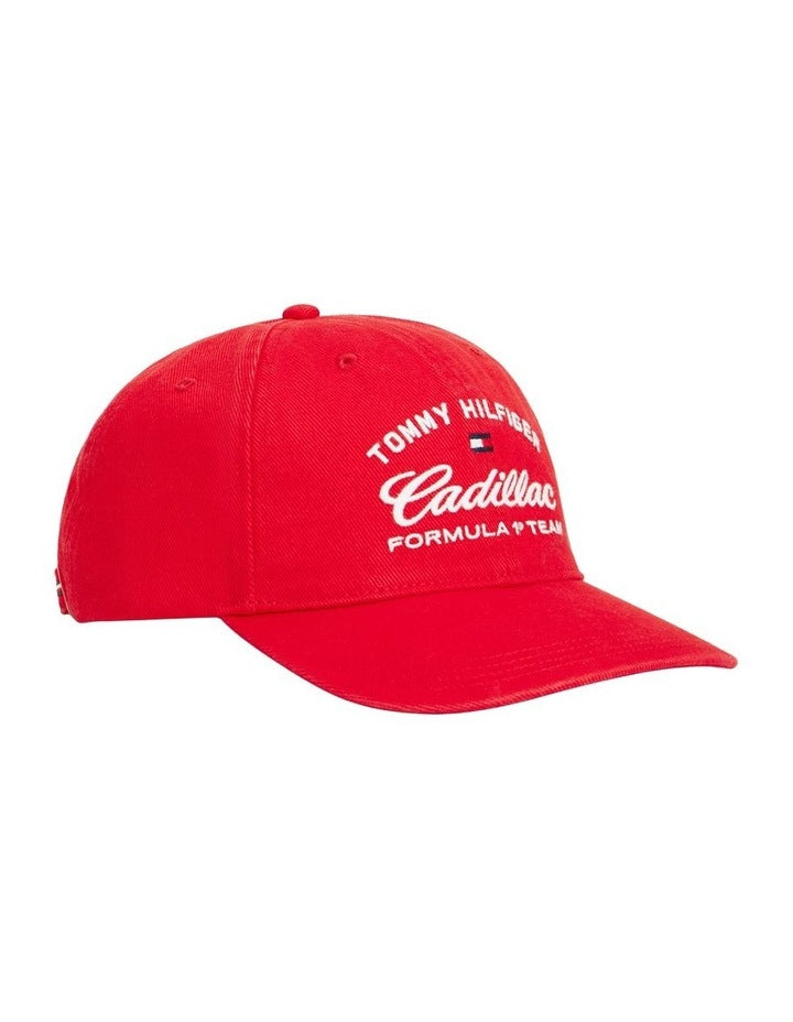 Cadillac Formula 1 Team Logo Baseball Cap in Red