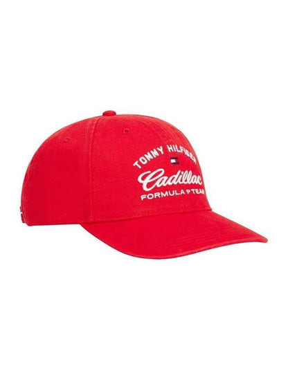 Cadillac Formula 1 Team Logo Baseball Cap in Red