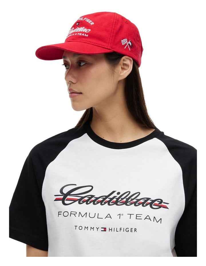 Cadillac Formula 1 Team Logo Baseball Cap in Red