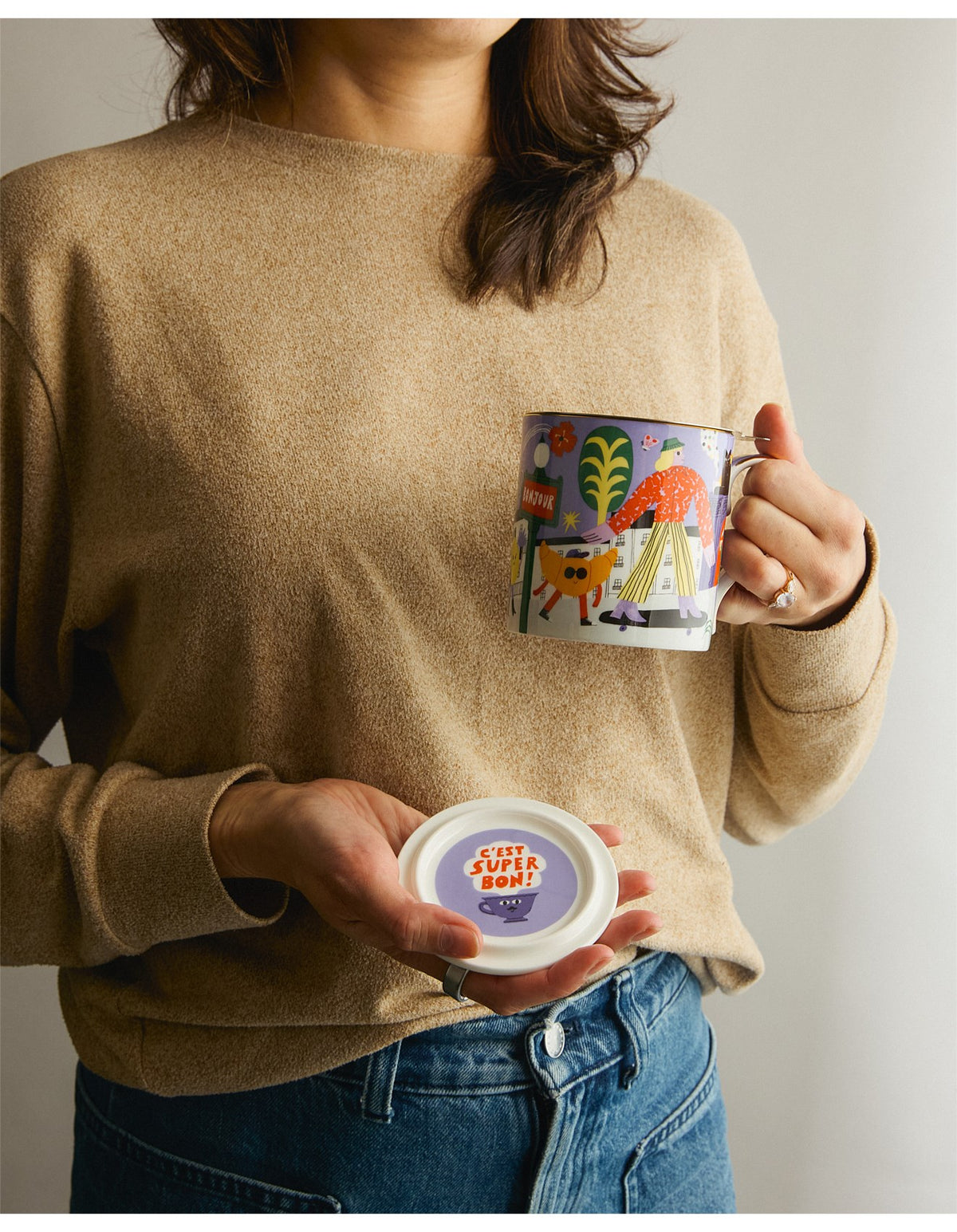 FRENCH EARL GREY BREAKFAST X DANS LES DENTS MUG W INFUSER