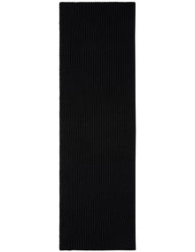 Hw Wool Blend Knit Scarf in Black