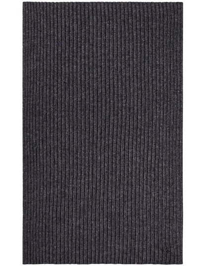 Hw Wool Blend Knit Scarf in Charcoal Heather