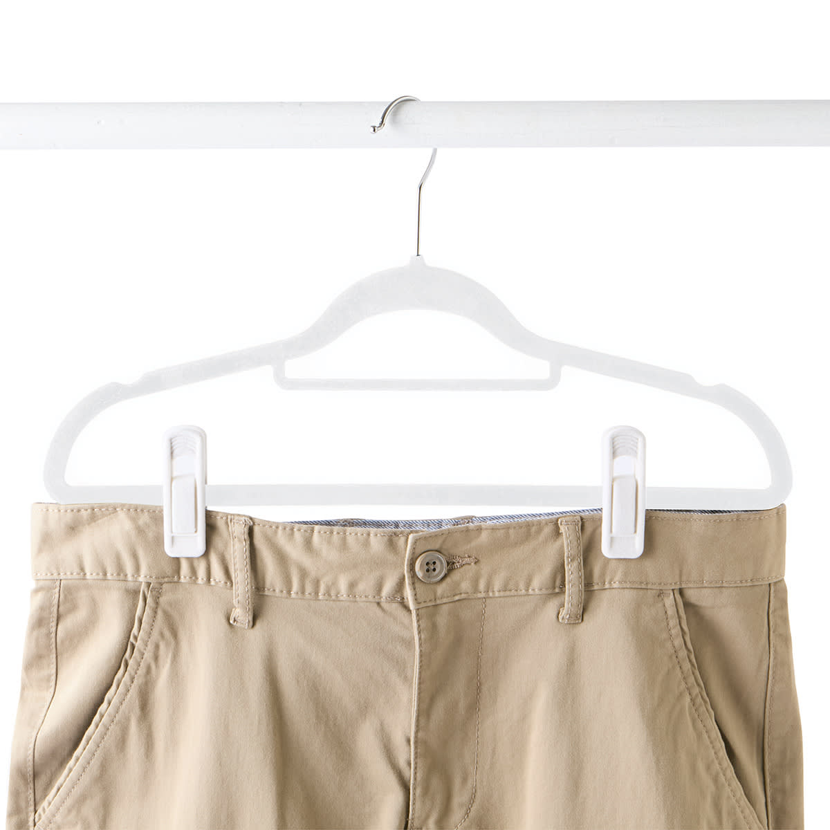 20 Piece Flocked Hanger Clips