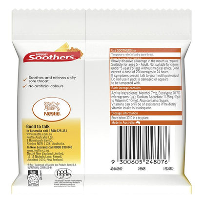 Soothers Honey & Lemon 3x10 Lozenge Multipack