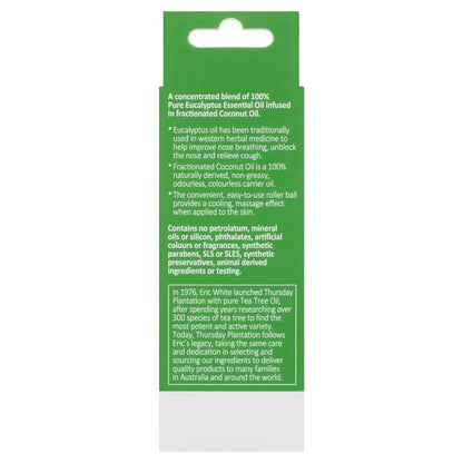 Thursday Plantation Breathe Easy Eucalyptus Oil Roll On 9ml