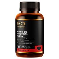 GO Healthy CO-Q10 Ubiquinol 100mg 60 Soft Capsules - GimmeNow
