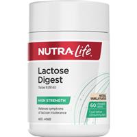 Nutra-Life Lactose Digest 60 Chewable Tablets - GimmeNow