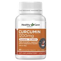 Healthy Care Curcumin 1200mg 40 Tablets - GimmeNow