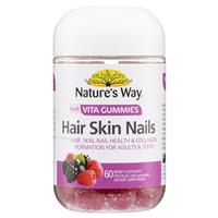 Nature's Way Adult Vita Gummies Hair Skin Nail 60 Gummies