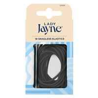 Lady Jayne Snagless Black Hair Elastics 18 Pack