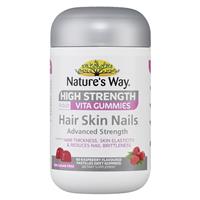 Nature's Way High Strength Adult Vita Gummies Hair Skin Nails 60 Pastilles - GimmeNow