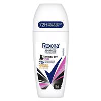 Rexona for Women Antiperspirant Deodorant Roll On Invisible Dry Pure 50ml - GimmeNow