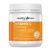 Healthy Care Vitamin C 500mg 300 Chewable Tablets - GimmeNow