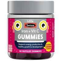 Little Swisse Iron + Vit C Gummies 40 Pack