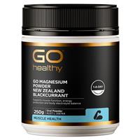 GO Healthy  Magnesium Powder New Zealand Blackcurrant 250g Oral Powder - GimmeNow