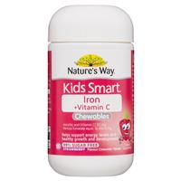 Nature's Way Kids Smart Iron Chewable 50 Tablets - GimmeNow
