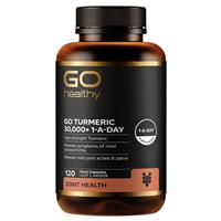 Go Healthy Turmeric 30000+ 1 A Day 120 Vege Capsules Exclusive Size - GimmeNow