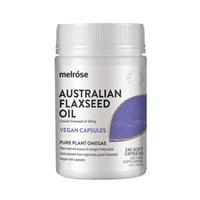 Melrose Organic Flaxseed Vegan 500mg 240 Capsules - GimmeNow