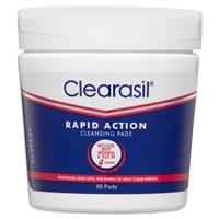 Clearasil Ultra Rapid Action Pimple Face Cleansing Pads 65 Pack