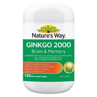 Nature's Way Ginkgo 2000 Brain & Memory 120 Tablets