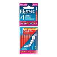 Piksters Interdental Brushes Size 4 Red 10 Pack