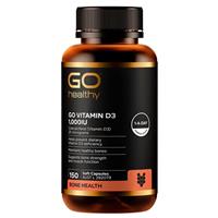 GO Healthy  Vitamin D3 1,000IU 150 Soft Capsules - GimmeNow