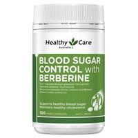 Healthy Care Blood Sugar Control with Berberine 100 Capsules - GimmeNow