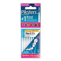 Piksters Interdental Brushes Size 2 White 10 Pack