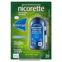 Nicorette Quit Smoking Regular Strength Cooldrops Nicotine Lozenge Icy Mint 20 Pack