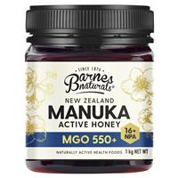 Barnes Naturals New Zealand Manuka Honey 1kg MGO 550+ - GimmeNow