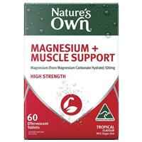 Nature's Own Magnesium + Muscle Support Effervescent 60 Tablets