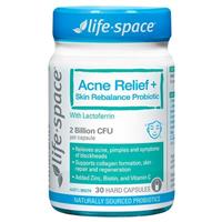 Life-Space Acne Relief + Skin Rebalance 30 Capsules - GimmeNow