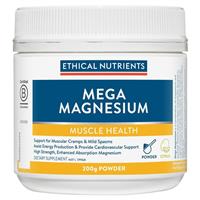 Ethical Nutrients Mega Magnesium 200g Powder Citrus - GimmeNow