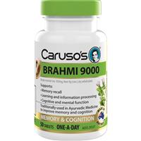 Carusos Herb-Brahmi 9000 50 Tablets - GimmeNow