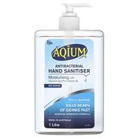 Aqium Antibacterial Hand Sanitiser 1L - GimmeNow