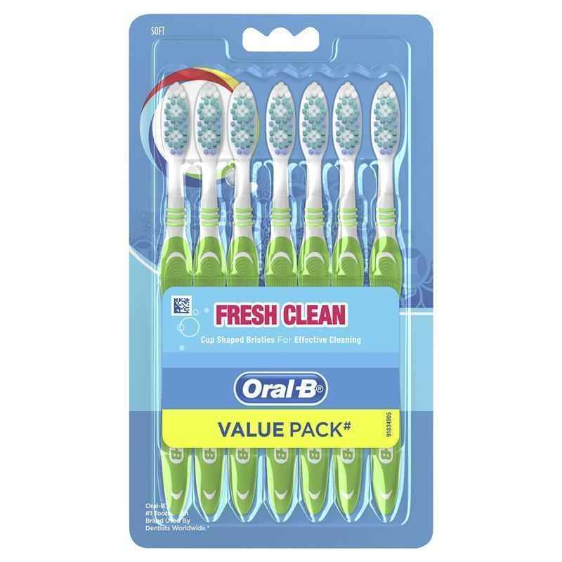 Oral B Toothbrush Fresh Clean Soft 7 Pack