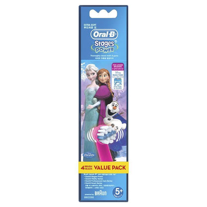 Oral B Power Toothbrush Kids Frozen Refills 4 Pack