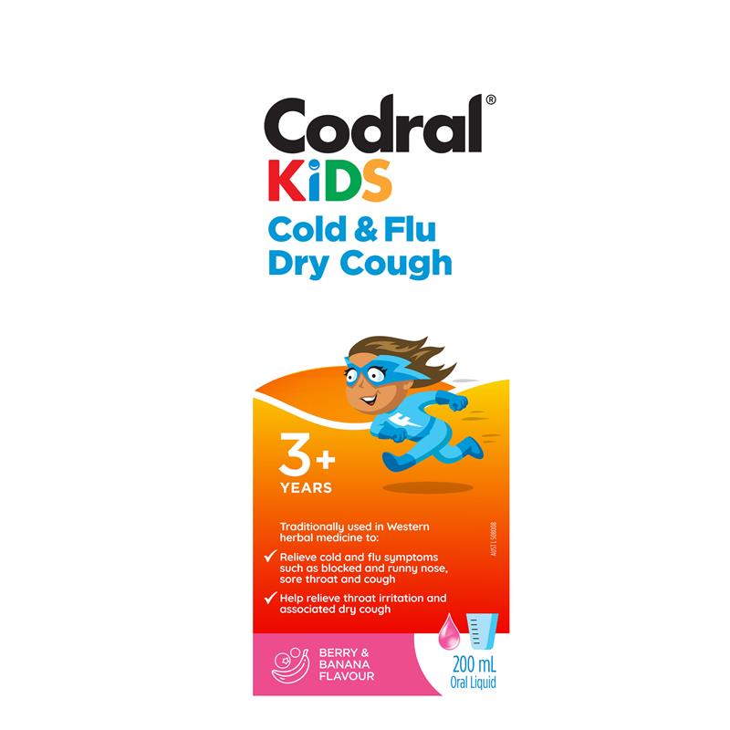 Codral Kids Cold & Flu Dry Cough 200mL