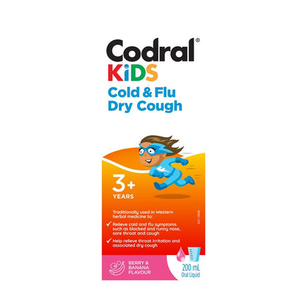Codral Kids Cold & Flu Dry Cough 200mL