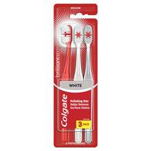 Colgate Toothbrush Brilliant White Medium 3 Pack
