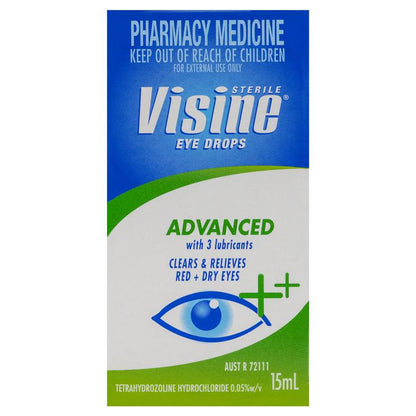 Visine Advanced Relief Eye Drops 15mL